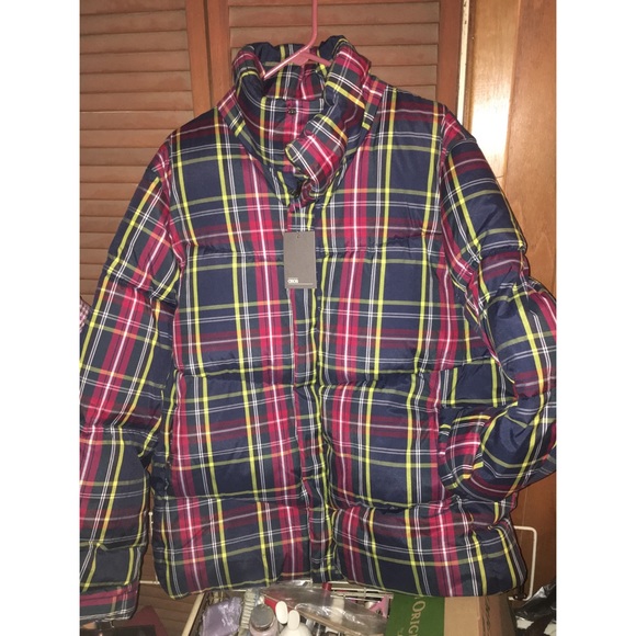 Coats | Mens Plaid Puffer | Poshmark